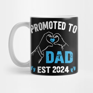 Promoted to dad est 2024, pregnancy announcement 2024, promoted to dad and daddy Mug